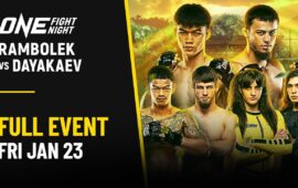 🔴 [Live in HD] ONE Fight Night 39: Rambolek vs. Dayakaev